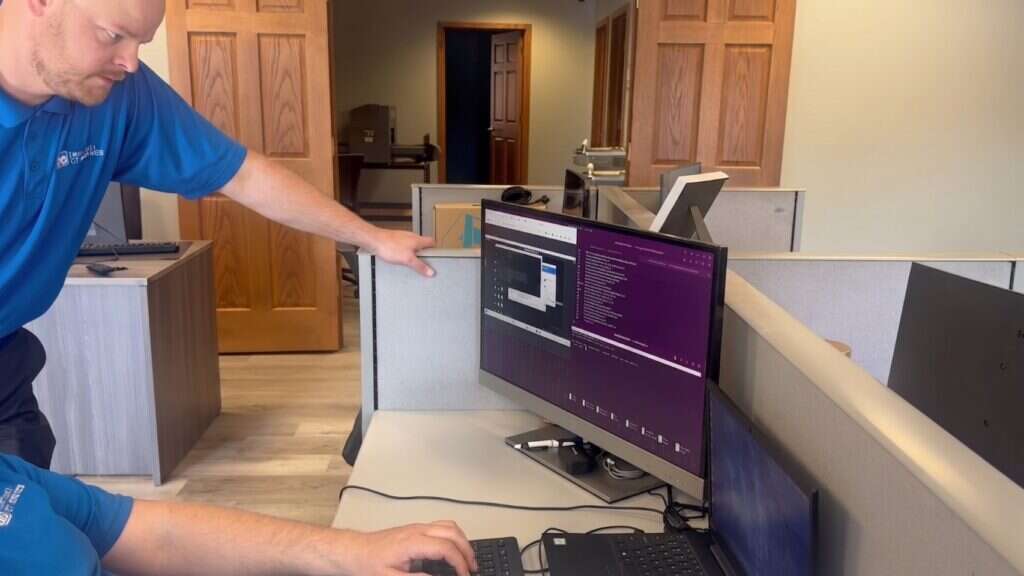 Buffalo IT Services technician troubleshooting a client workstation from a Linux terminal